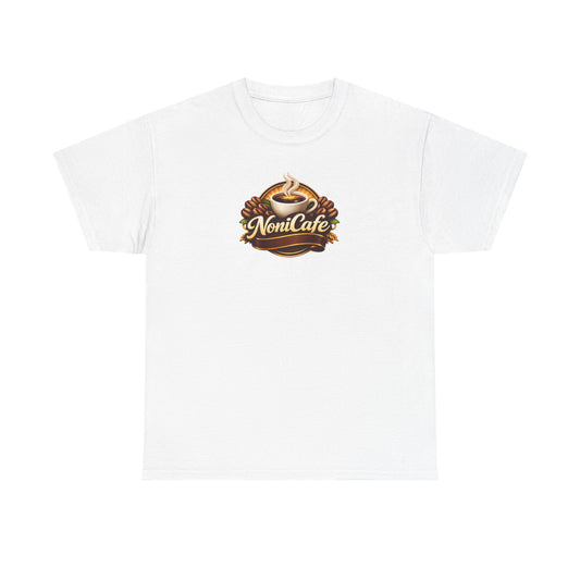 NoniCafe Logo Tee - "NoniCafe" Vintage Coffee Cup T-Shirt